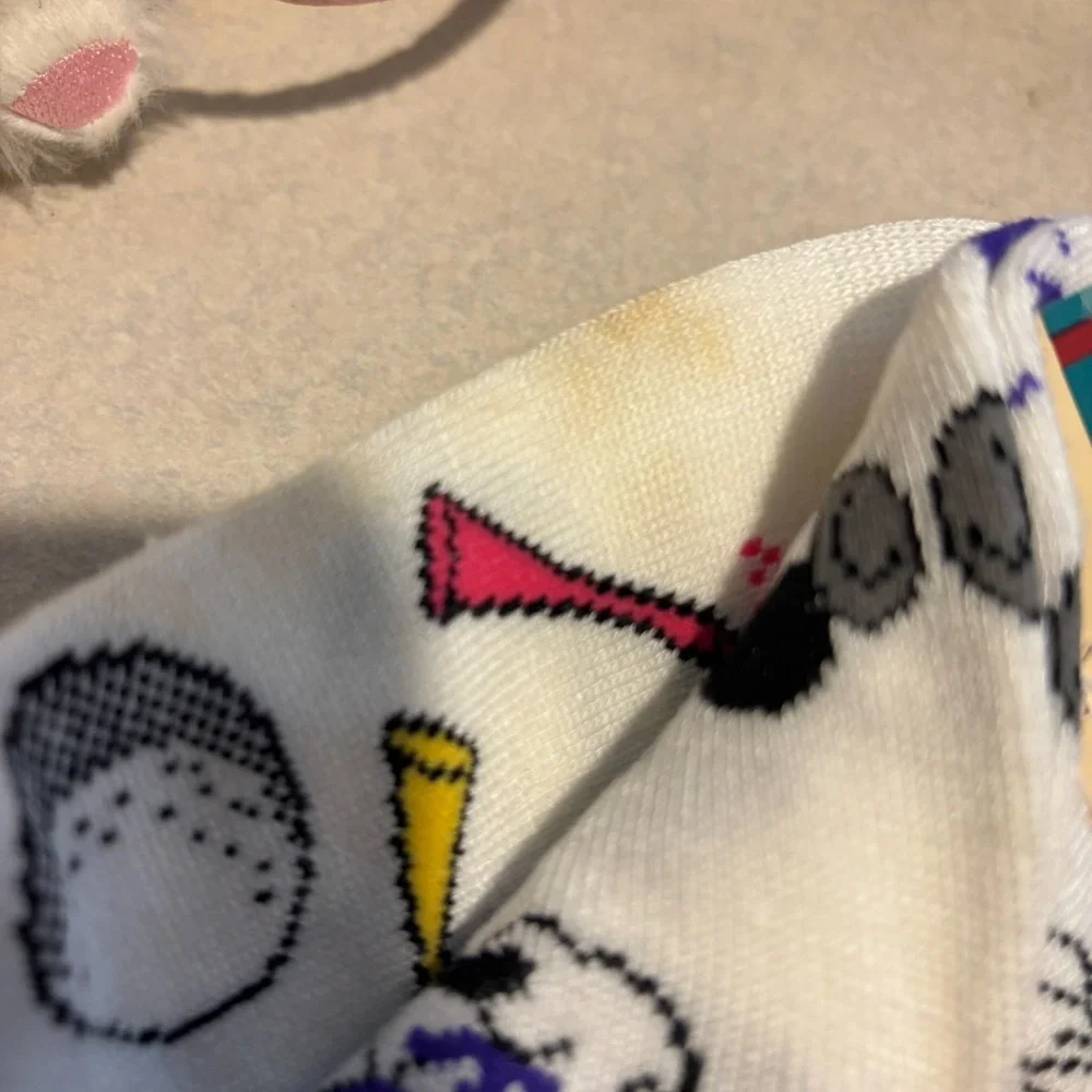 Vintage Disney Pro Collection Minnie Mouse Golf Socks Womens 9-11‎ Golf Ball Tee